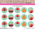 Fall Harvest (Tropic)  - 1" Bottle Cap Images - INSTANT DOWNLOAD