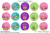 Merry and BRIGHT  - Christmas Inspired - 1" BOTTLE CAP IMAGES - INSTANT DOWNLOAD