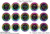 Rainbow Ombre Lyrics - 1" BOTTLE CAP IMAGES - INSTANT DOWNLOAD
