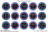 Glitzy Ombre Lyrics - 1" Bottle Cap Images - INSTANT DOWNLOAD