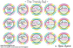 Ribbon Hoarder - 1" BOTTLE CAP IMAGES - INSTANT DOWNLOAD