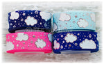 7/8" Oh The Places She Will Go, She Will Soar! 3/8" & 7/8" Sparkle Clouds - 5yd Roll